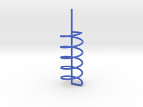 Helix Spiral For Soap Experiments in Blue Processed Versatile Plastic