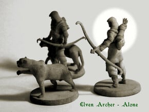 Elven Archer  (alone) in White Natural Versatile Plastic