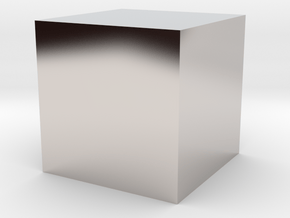 1 cm cube in Platinum