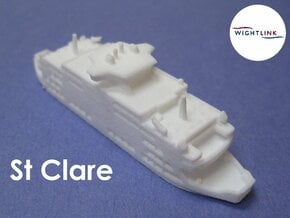 MV St Clare (1:1200) in White Natural Versatile Plastic: 1:1200