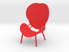 MAJESTIC LOUNGE CHAIR by RJW Elsinga 1:10 in Red Processed Versatile Plastic