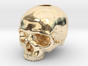 Skull in 14K Yellow Gold