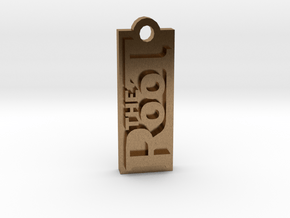 The Root - Bag Tag in Natural Brass