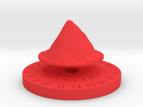 Life Counter - Mountain in Red Processed Versatile Plastic