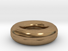 Caramel And Jam Donut in Natural Brass
