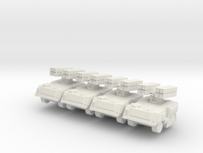 Missile Launcher Section 6mm in White Natural Versatile Plastic