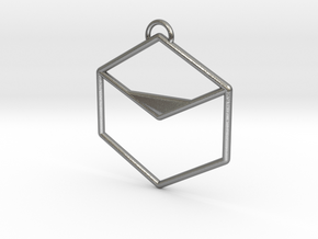 Smooth Cube in Natural Silver