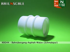 Asphalt-Walze Straßenbahn/Übergang - 6.5mm Nm / Z in White Natural Versatile Plastic