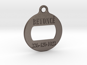 BEYONCE in Polished Bronzed Silver Steel