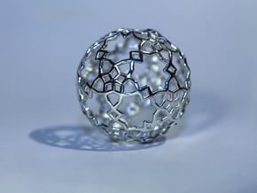 Sphere-132 in Fine Detail Polished Silver