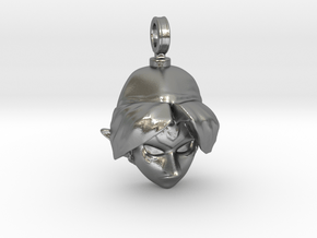 LoZ: Majora's Mask - Fierce Deity Mask Charm in Natural Silver
