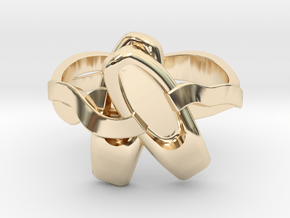 Ballet Ring, size 17 in 14K Yellow Gold