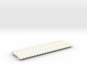 N Scale Concrete Ties Load Single in White Processed Versatile Plastic