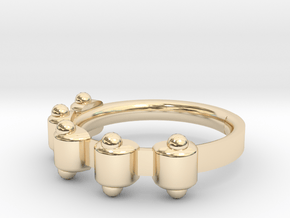 Jester Ring - Sz. 8 in 14K Yellow Gold