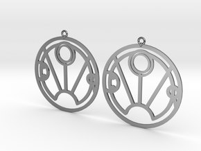 Sunny - Earrings - Series 1 in Fine Detail Polished Silver