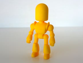 Toy Robot in Yellow Processed Versatile Plastic