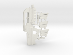 1:6 Scale Sci-Fi M Assault 5K carbine in White Natural Versatile Plastic