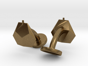 Asp mk II - Cufflinks (pair) in Natural Bronze