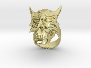 Demon Skull Ring in 18K Gold Plated