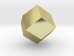 rhombic dodecahedron in 18K Gold Plated