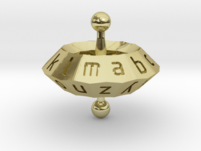 Space alphabet in 18K Gold Plated