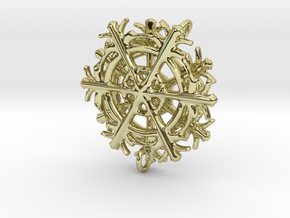 Snowflake Earrings in 18K Gold Plated
