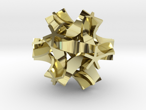 Origami I,  pendant in 18K Gold Plated