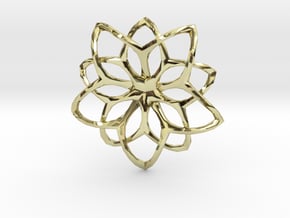 Flower Loops Pendant in 18K Gold Plated