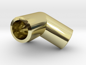 Dodecahedron knuckle for 6mm bars in 18K Gold Plated