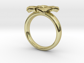 new ring flower S53 in 18K Gold Plated