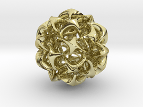 Rhombic triacontahedron II, pendant in 18K Gold Plated