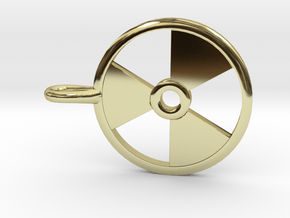 Radioactive Pendant in 18K Gold Plated