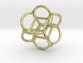 Soap Bubble Cube (from $12.50) in 18k Gold Plated Brass: Medium