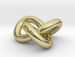 Trefoil Knot 1inch in 18K Gold Plated