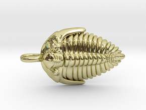 Trilobite Fossil Necklace in 18K Gold Plated