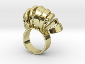 Nasu Ring Size 6 in 18K Gold Plated