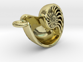 Nautilus Pendant in 18K Gold Plated