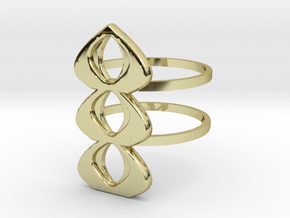 mod atomic ring size 10 in 18K Gold Plated