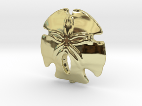 Sand Dollar Pendant in 18K Gold Plated