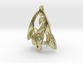 "Duality" pendant ( f / m ) in 18K Gold Plated