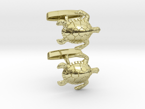 Turtle Cufflinks in 18K Gold Plated