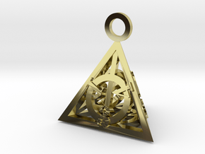 Deathly Hallows Pendant in 18K Gold Plated