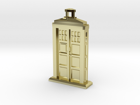 Police Box pendant in 18K Gold Plated