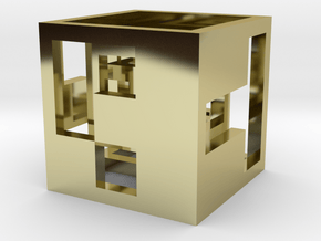 cube_02 in 18K Gold Plated