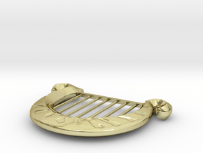 Goddess's Harp Pendant in 18K Gold Plated