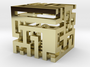 cube_05 in 18K Gold Plated