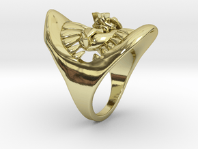 Jaws ring in 18K Gold Plated