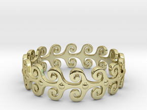 Wave Ring in 18K Gold Plated