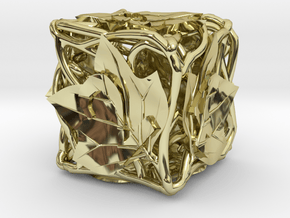 Botanical d6 (Tulip Tree) in 18K Gold Plated