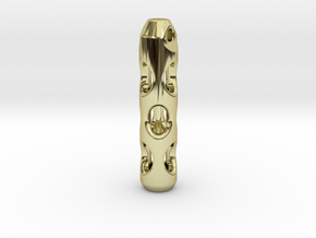 Tritium Lantern 2D (Silver/Brass/Plastic) in 18K Gold Plated